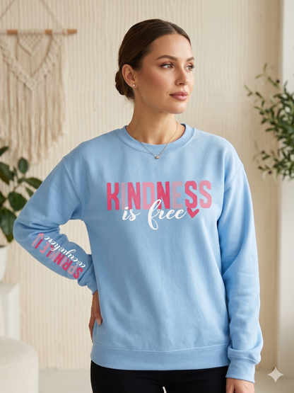 Kindness is Free Sprinkle it Everywhere Crewneck