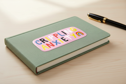 Crippling Anxiety Sticker on Planner