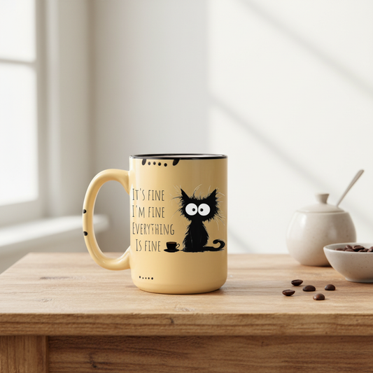It's Fine I'm Fine Mug Mockup