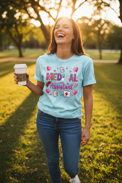 Medical Assistant Shirt Outdoor Mockup