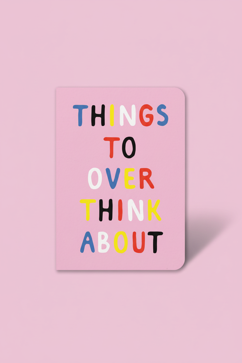 Things to Overthink About Notebook - Product Display